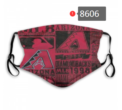 New 2020 Arizona Diamondbacks Dust mask with filter->mlb dust mask->Sports Accessory